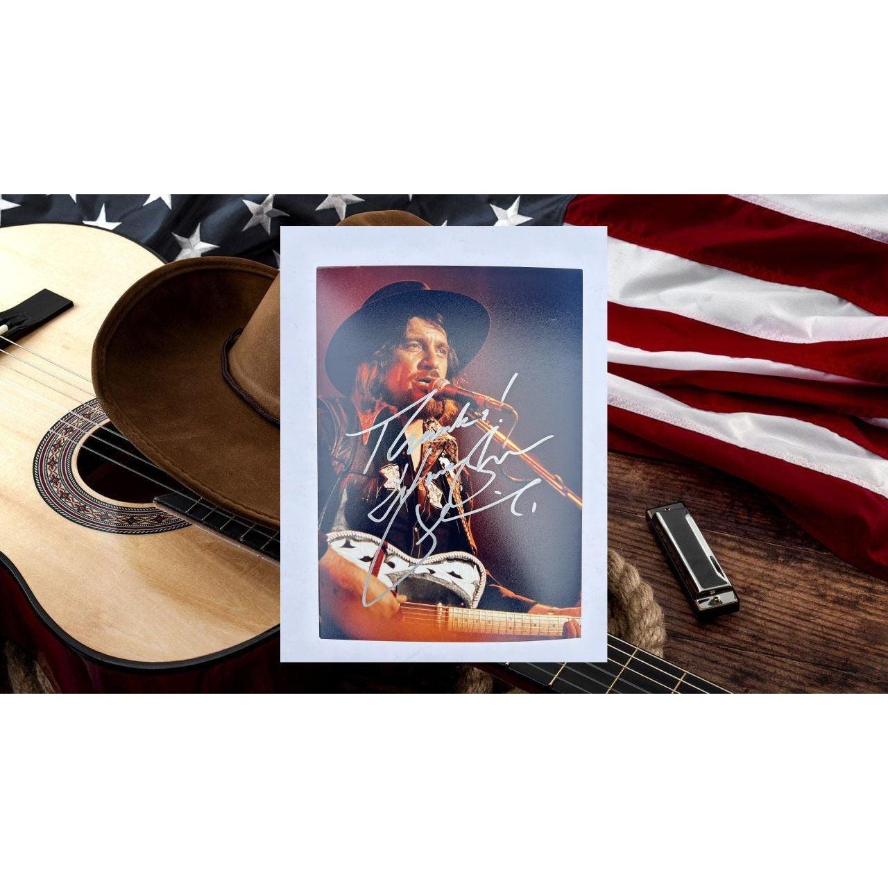 WAYLON JENNINGS signed autographed photo Country Boy COA Hologram main image 1