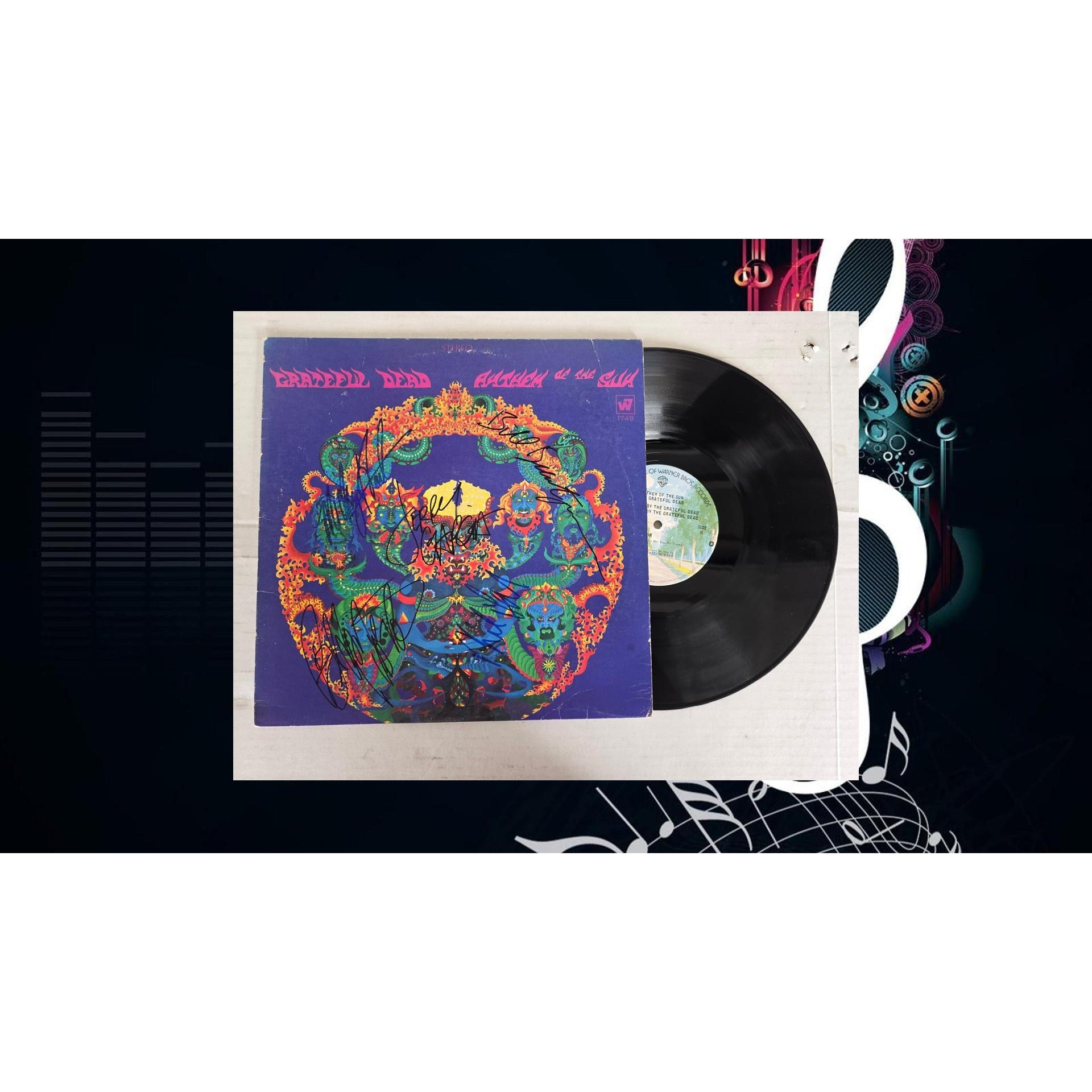 GRATEFUL DEAD「ANTHEM OF THE SUN」レコード中古 The Grateful Dead ''Anthem of the Sun'' LP signed with proof