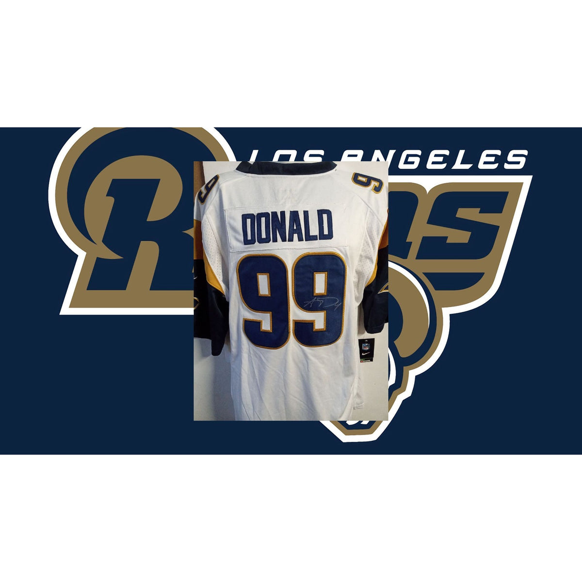 Awesome Artifacts Aaron Donald Los Angeles Rams Jersey Signed with Proof by Awesome Artifact