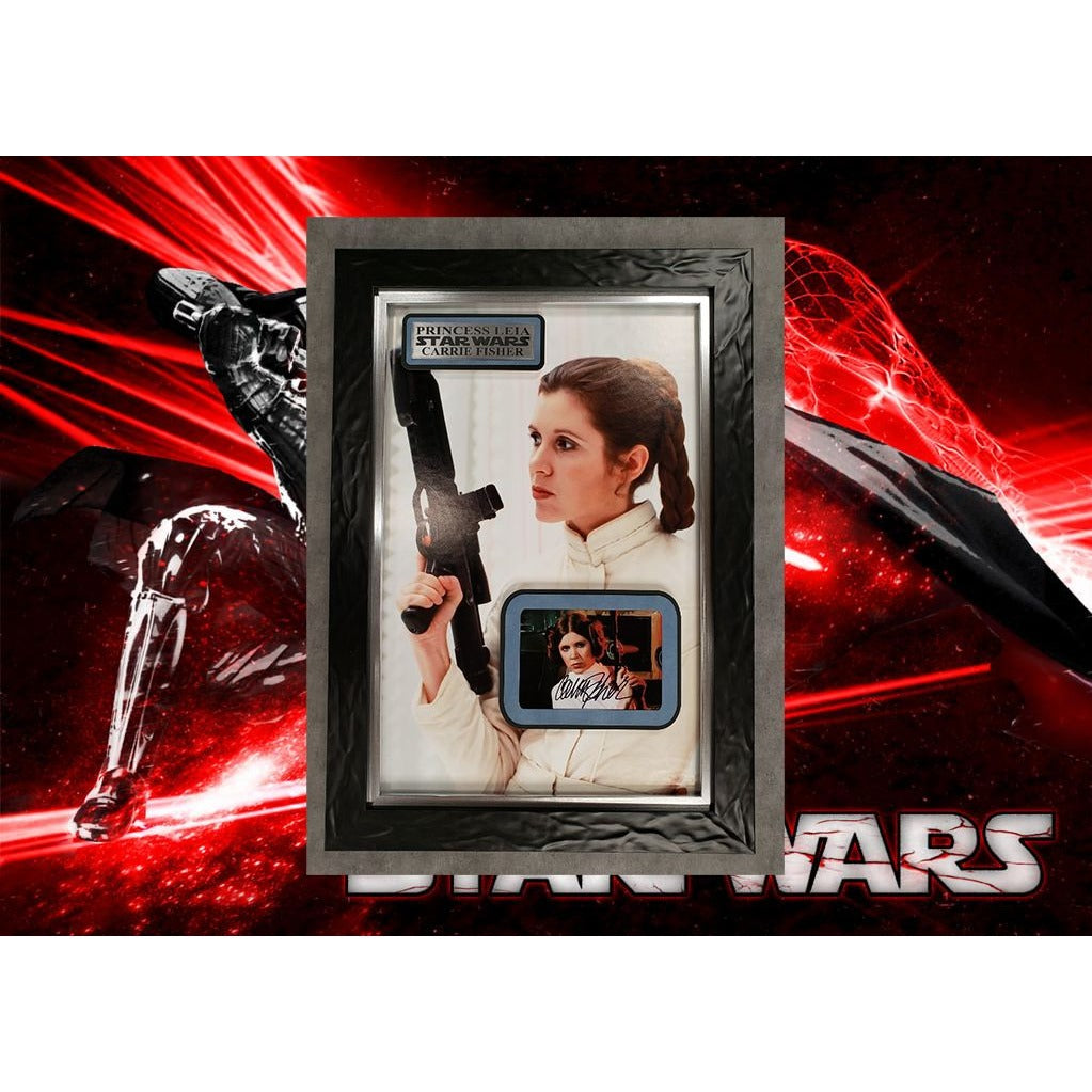 Star Wars Princess Leia Carrie Fisher signed and framed with proof 18x –  Awesome Artifacts