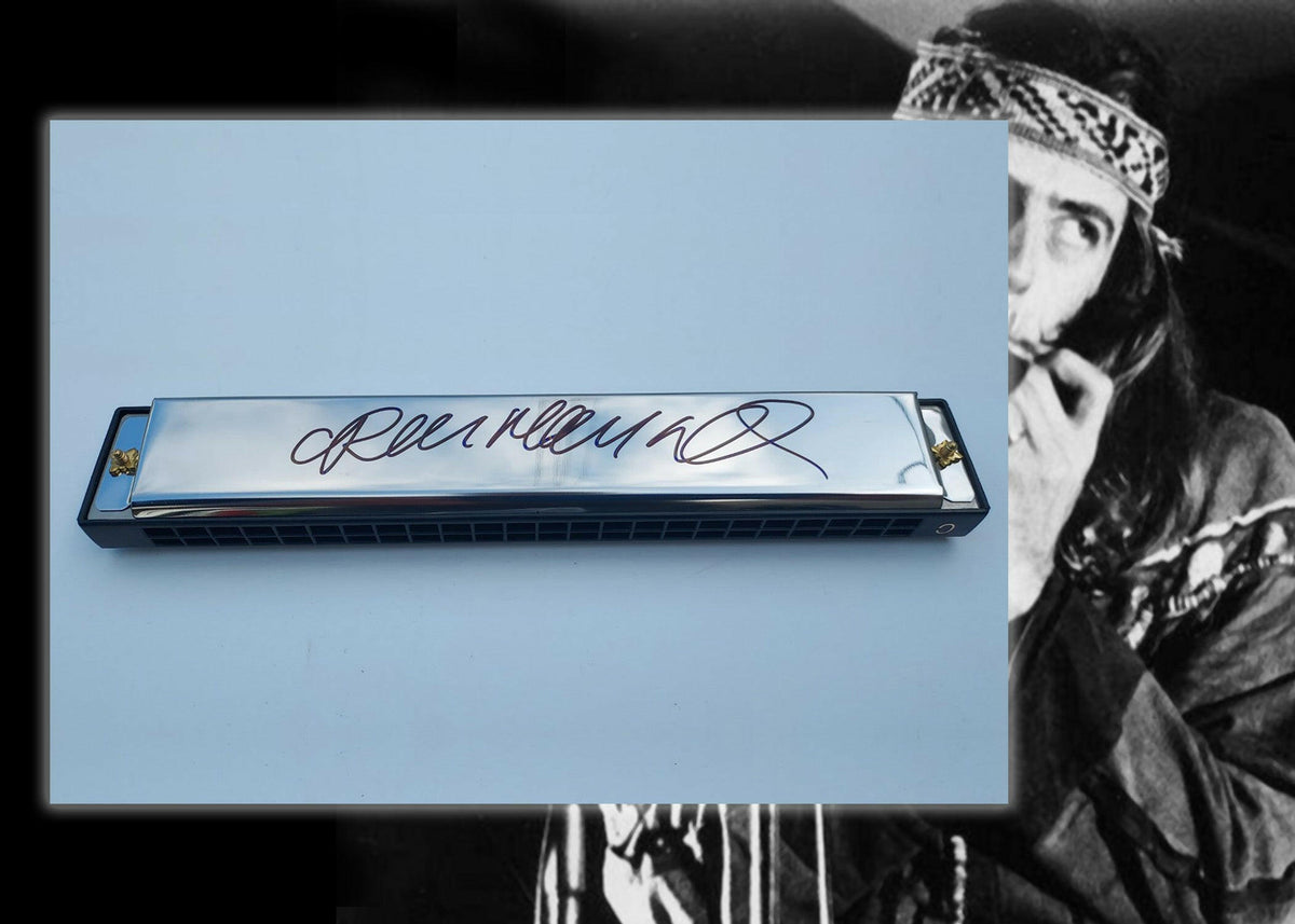 John Mayall harmonica signed with proof Awesome Artifacts