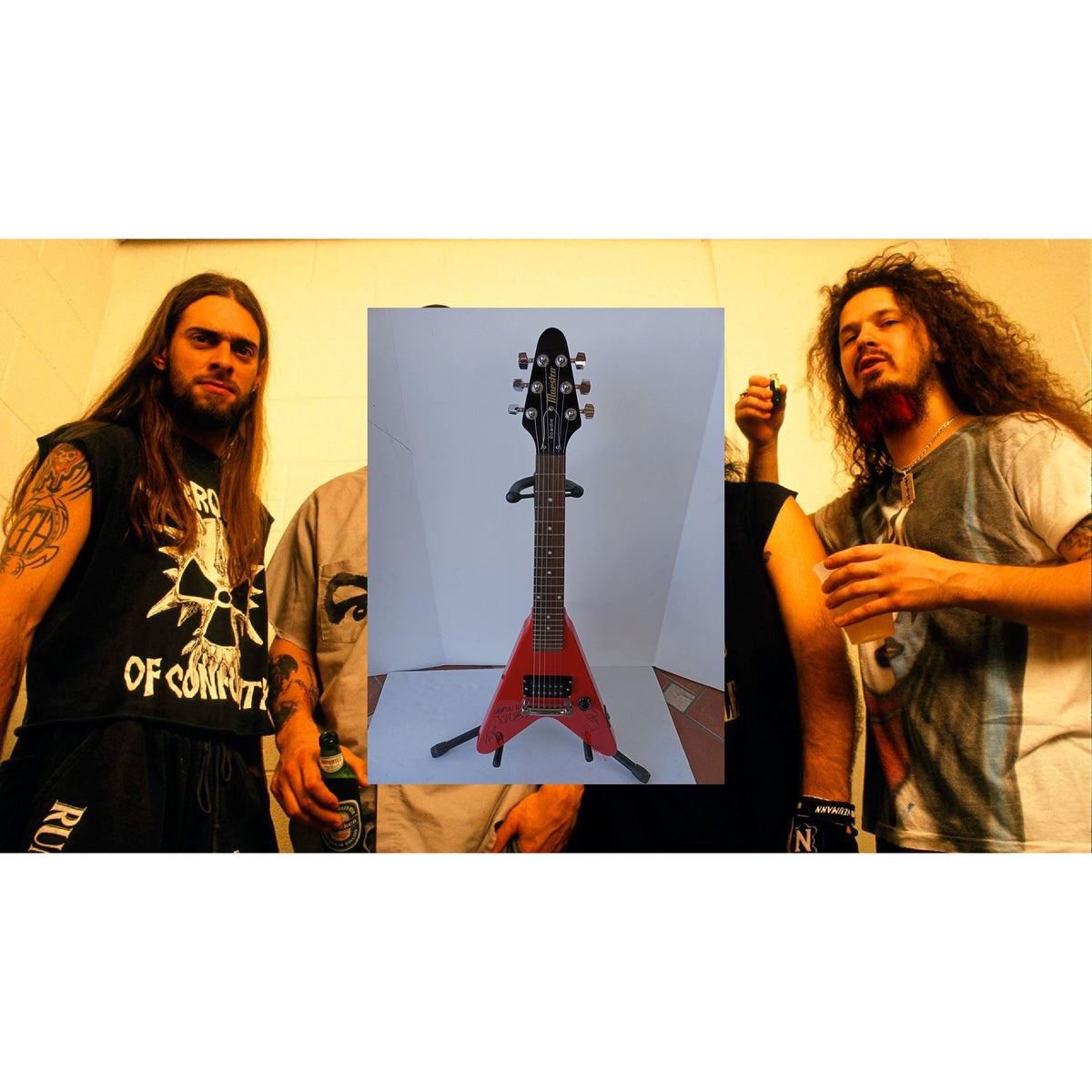 Pantera Autographed Stationary Dimebag Darrell Abbott to Phil. Two