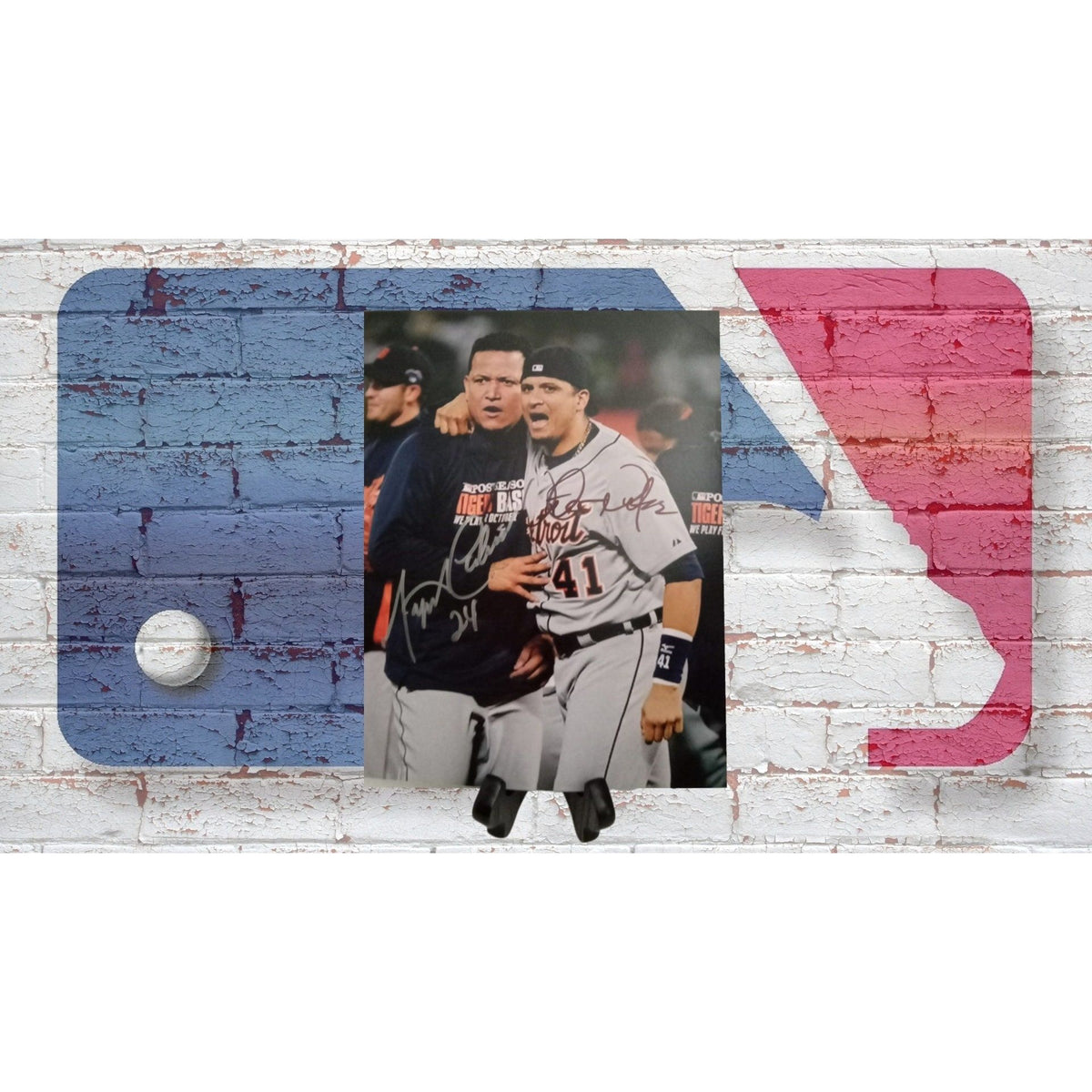 Victor Martinez and Miguel Cabrera 8 by 10 signed photo – Awesome