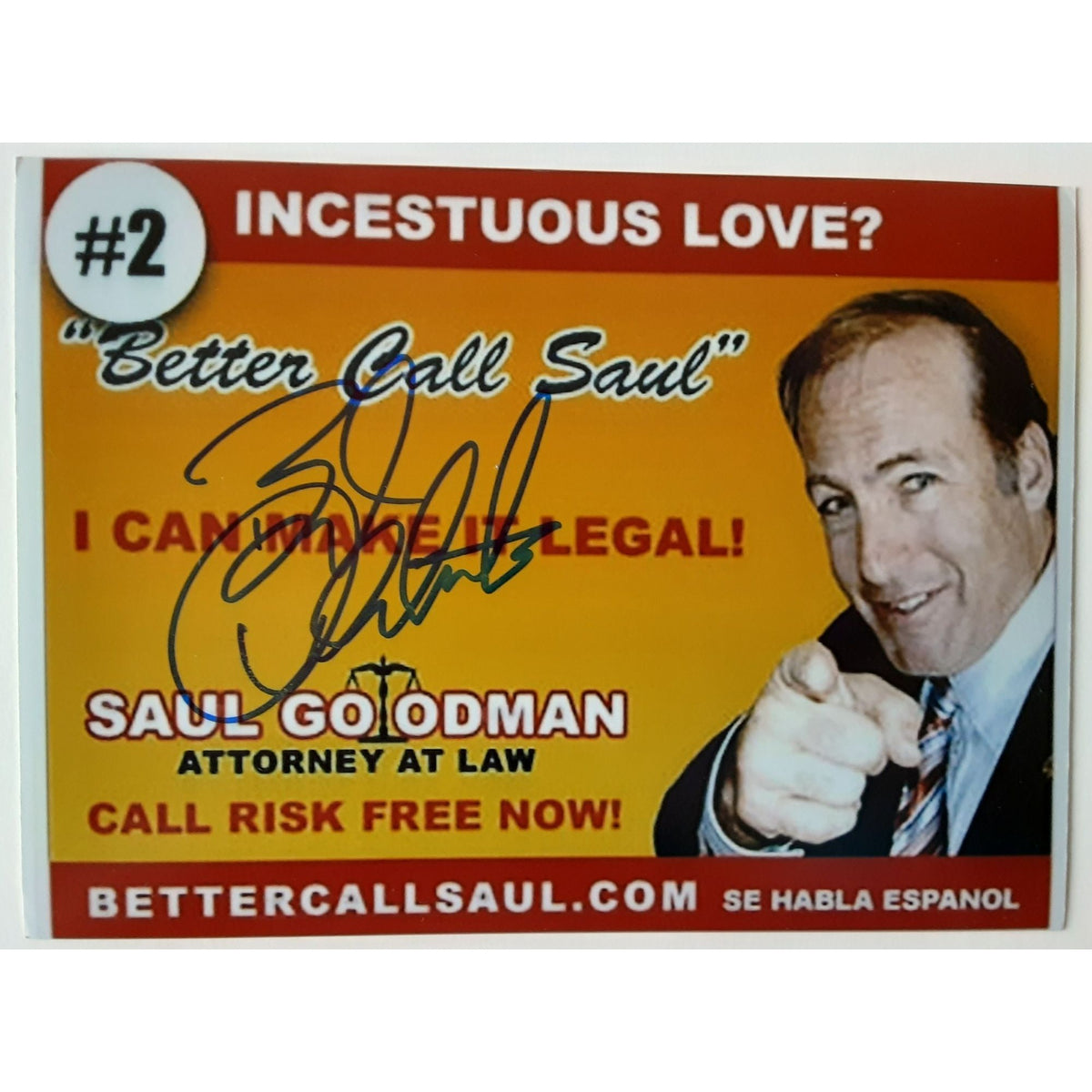 Saul Goodman Bob Odenkirk sign 5 x 7 photo with proof