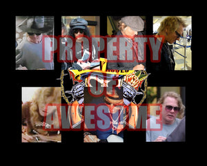 Guns n' Roses Axel, Slash, Duff, Steven Adler one-of-a-kind acoustic guitar signed with proof