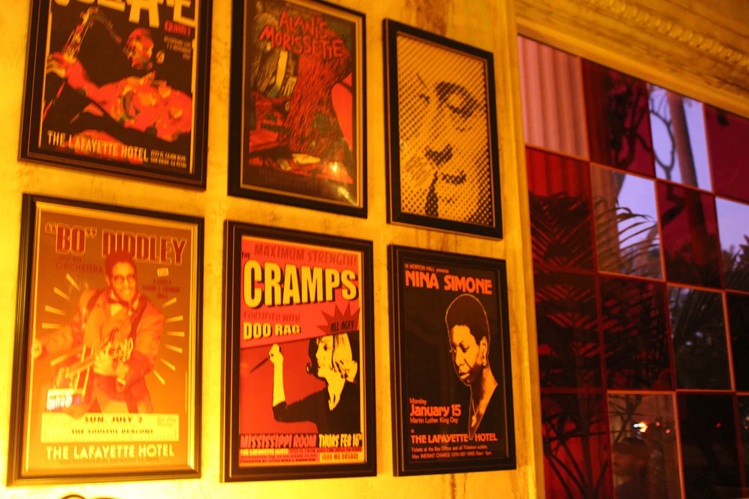 Framed Autographed Memorabilia from Musical Legends