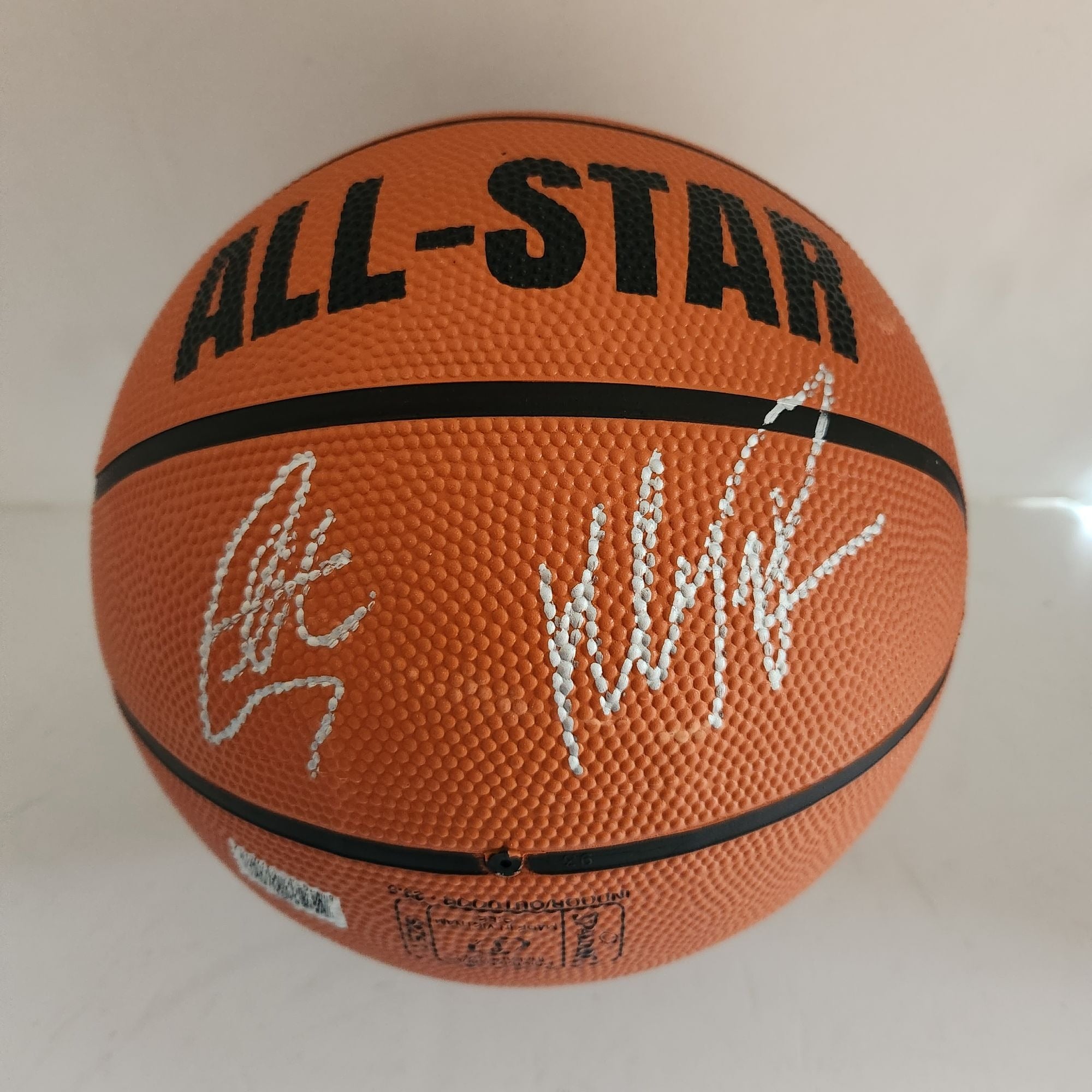 Stephen Curry Klay Thompson Golden State Warriors full size basketball signed with proof with free case