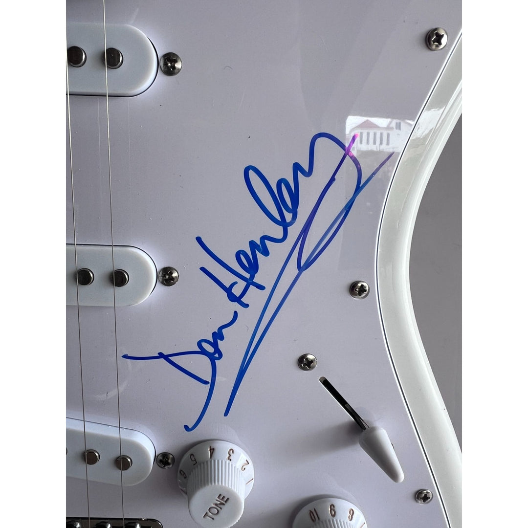 The Eagles Don Henley, Glenn Frey, Timothy B. Schmidt, Joe Walsh, Bernie Leadon Stratocaster electric guitar signed  with proof