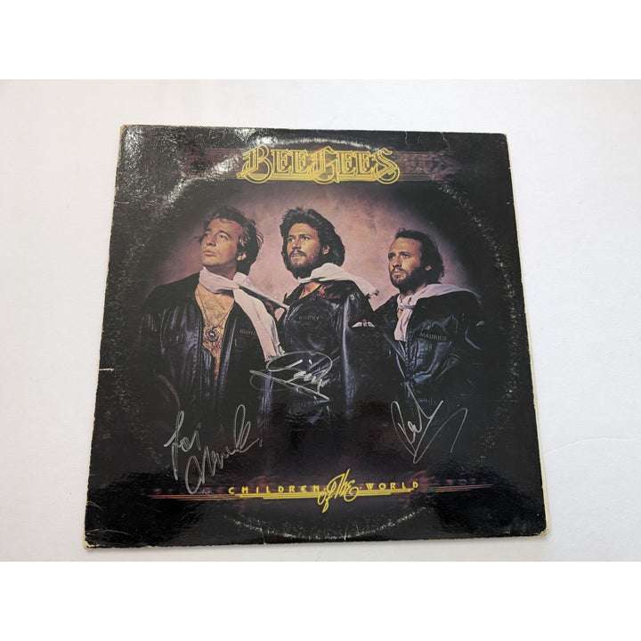 the Bee Gees Barry Robin and Maurice Gibb Children of the World original LP signed with proof