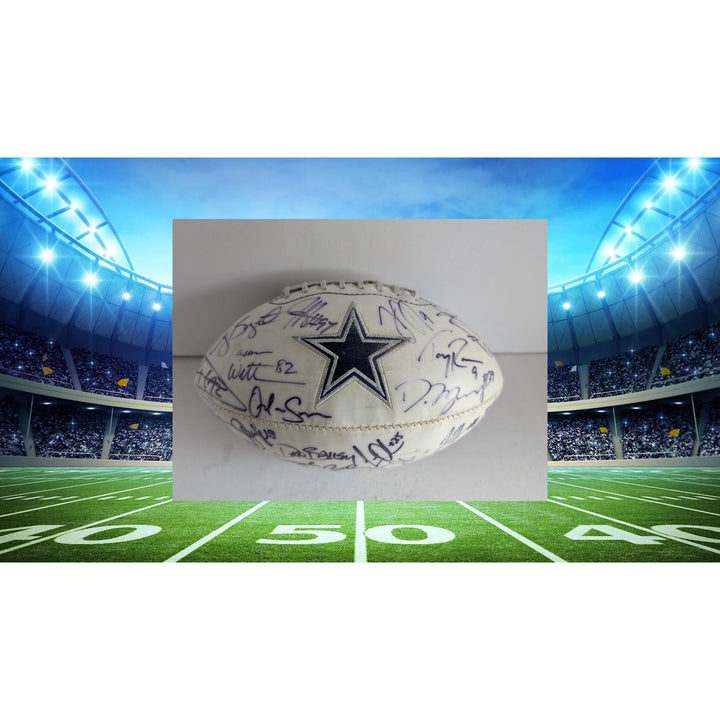 Dallas Cowboys Tony Romo DeMarco Murray Jason Witten team signed football