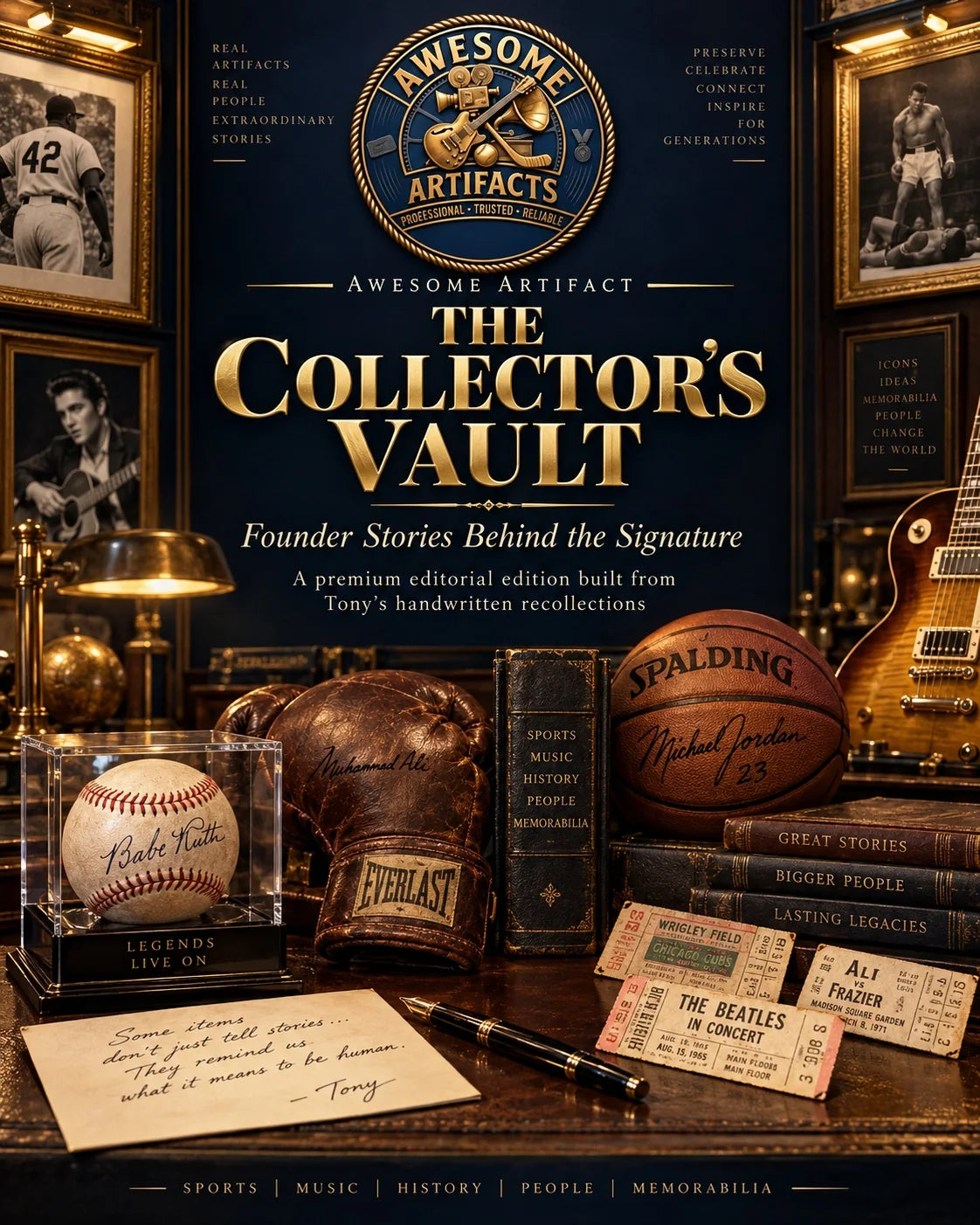 Awesome Artifacts The Collector's Vault premium storybook cover