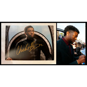 Chadwick Boseman Black Panther 5x7 photo signed with proof