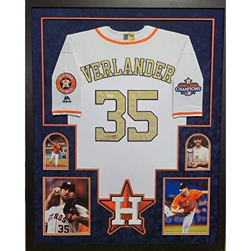 Houston Astros 2017 World Series Champions Jose Altuve Justin Verlander Lance Bregman George Springer Majestic sixe xl game model jersey