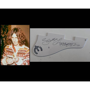 George Harrison The Beatles vintage Epiphone Casino pickguard signed