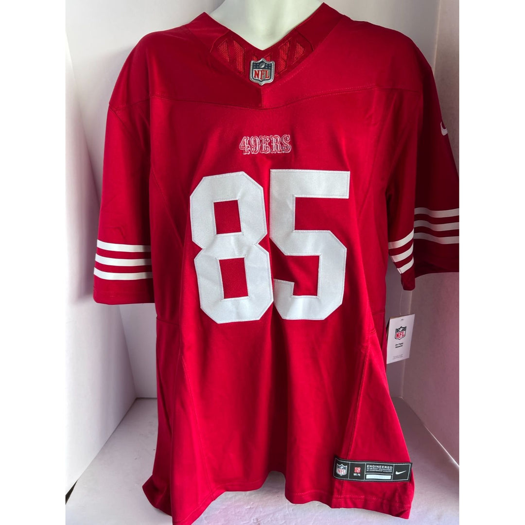 George Kittle San Francisco 49ers Nike size extra large game model Jersey signed with proof