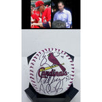 Load image into Gallery viewer, St Louis Cardinals Albert Pujols Adam Wainwright Yadier Molina baseball signed with proof
