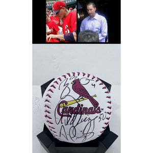 St Louis Cardinals Albert Pujols Adam Wainwright Yadier Molina baseball signed with proof