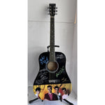 Load image into Gallery viewer, Morrissey, Johnny Marr, Andy Rourke, Mike Joyce, The Smiths acoustic guitar signed with proof
