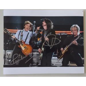 Paul McCartney and David Grohl 8x10 photo sign with proof