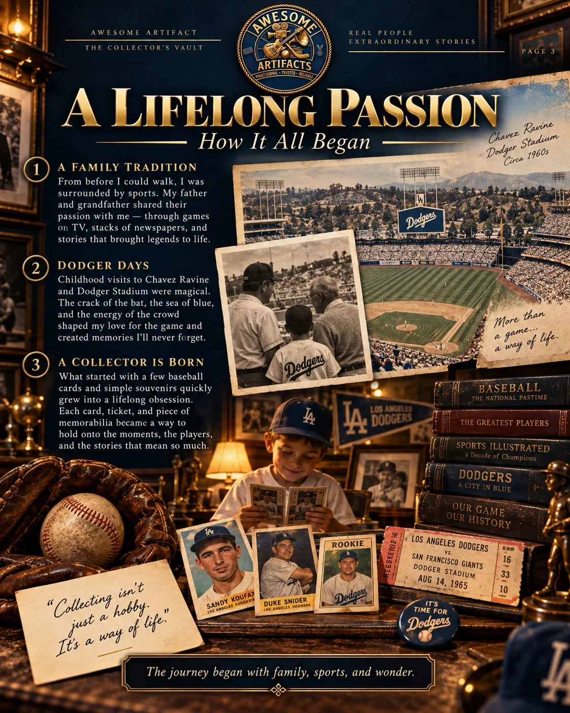 A Lifelong Passion: the origins of Tony's collecting journey and baseball memories
