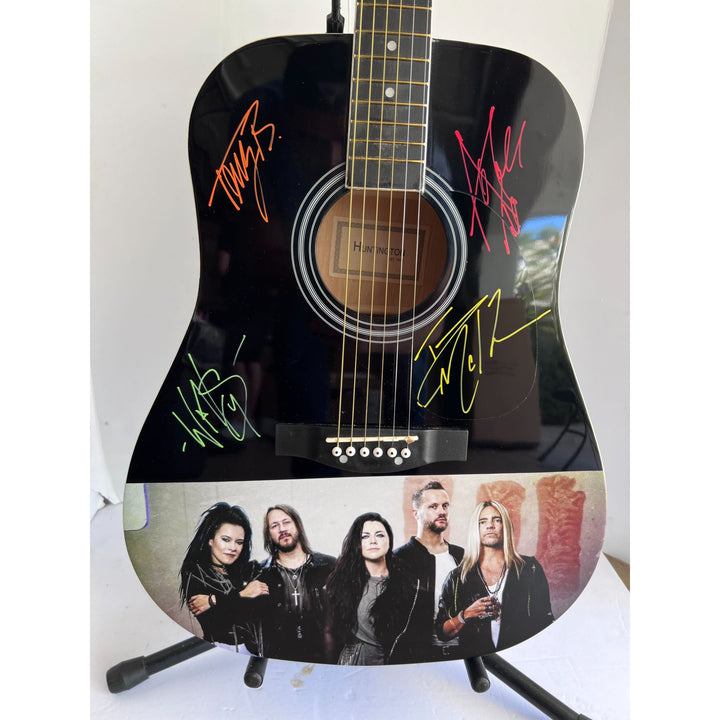 Evanescence One of A kind 39' inch full size acoustic guitar signed with proof