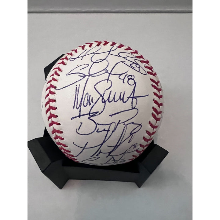 Buster Posey Madison Bumgarner Bruce Bochy 2012 San Francisco Giants World Champions team signed baseball with proof of