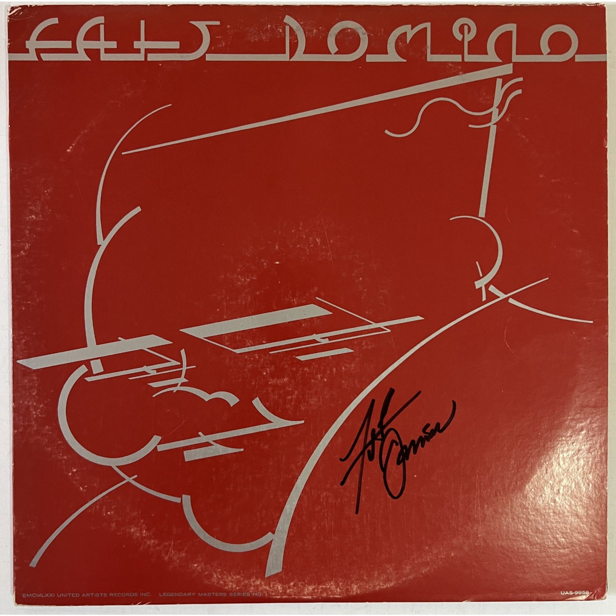 Antoine Domino Jr. "Fats Domino" LP signed with proof