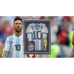 Load image into Gallery viewer, Lionel Messi Argentina jersey signed and framed with proof
