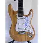 Load image into Gallery viewer, Jimmy Buffett signed with inscription and sketch one of a kind Huntington Stratocaster full size electric guitar with proof
