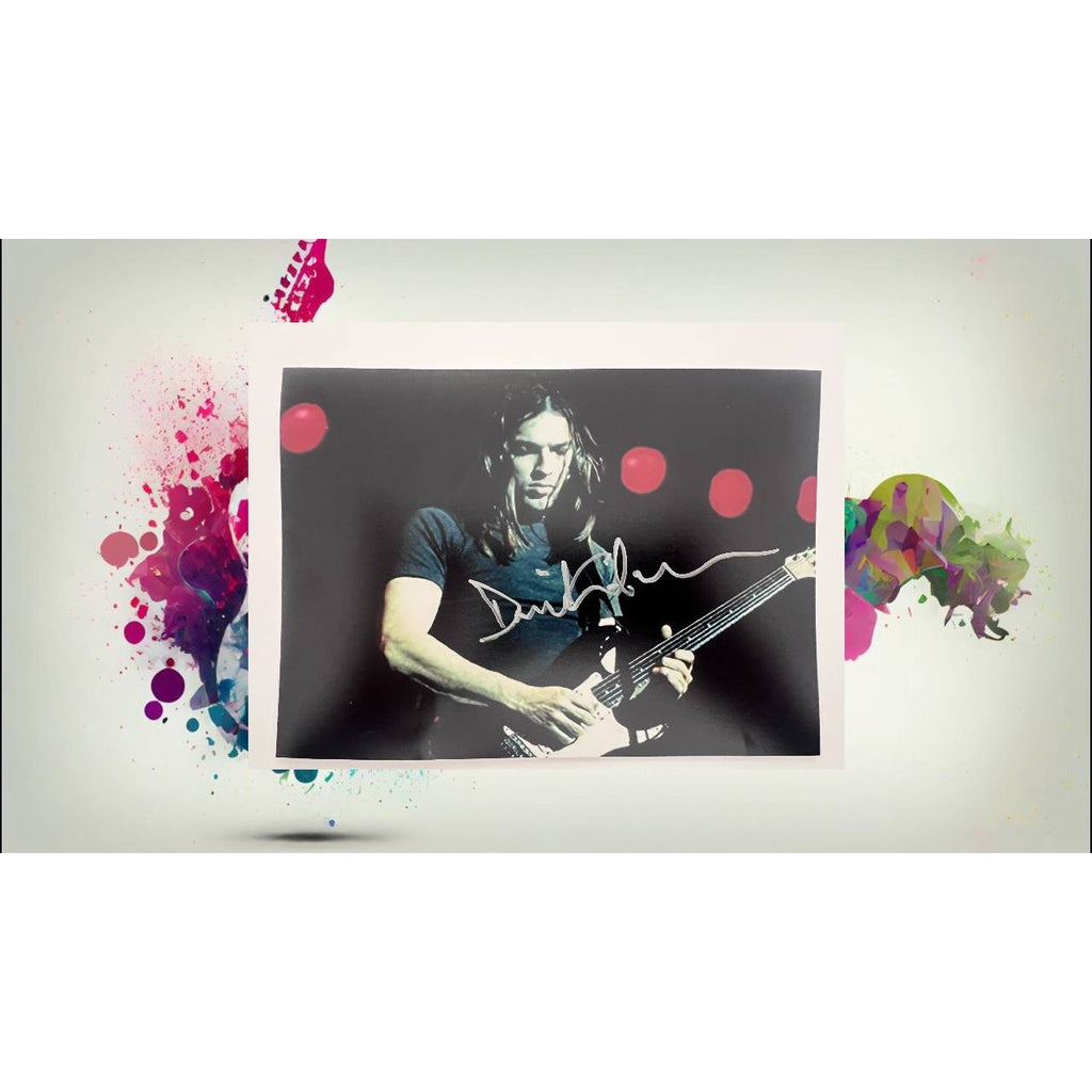 David Gilmour Pink Floyd 5x7 photo signed with proof