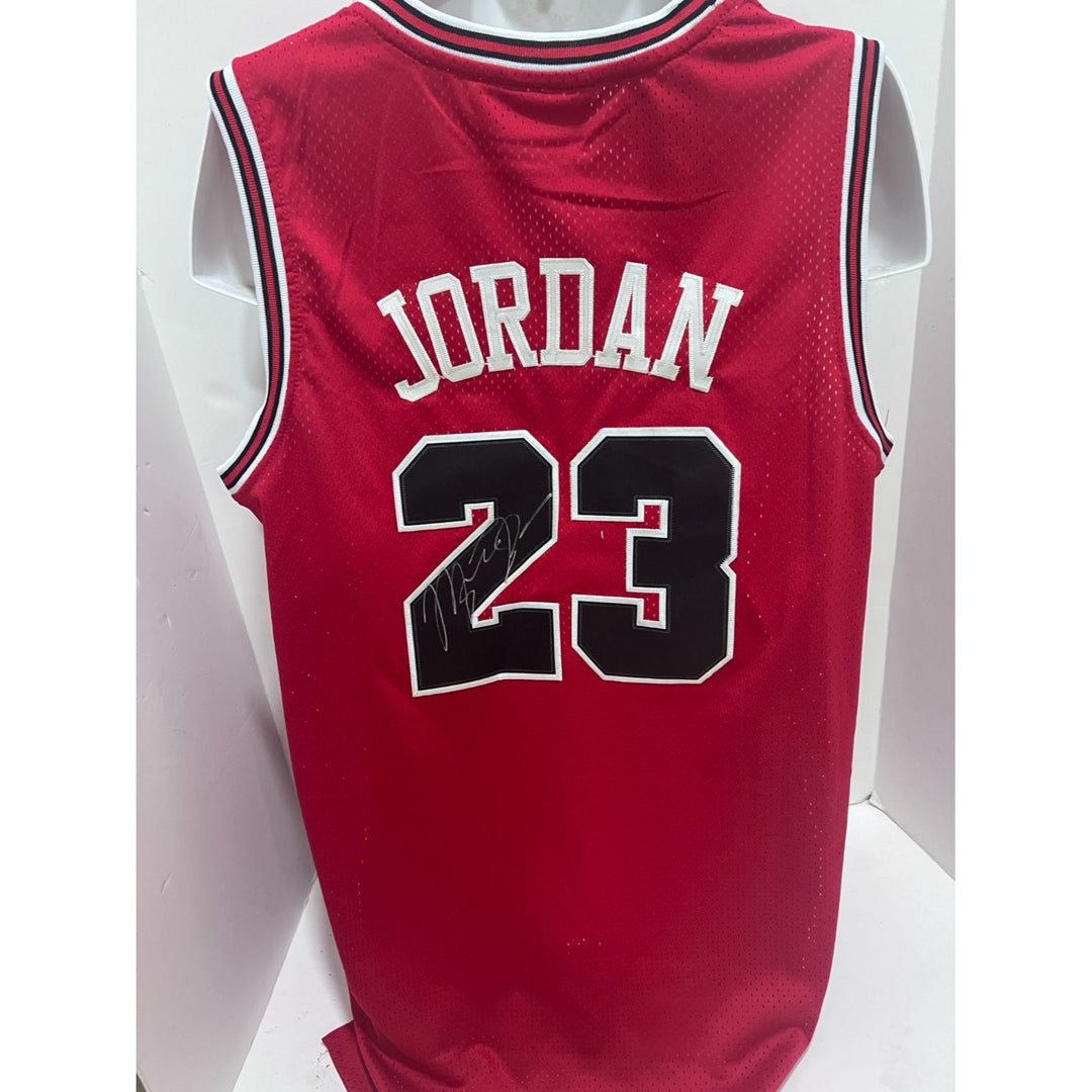 Michael Jordan 1984-1985 Chicago Bulls game model jersey signed with proof