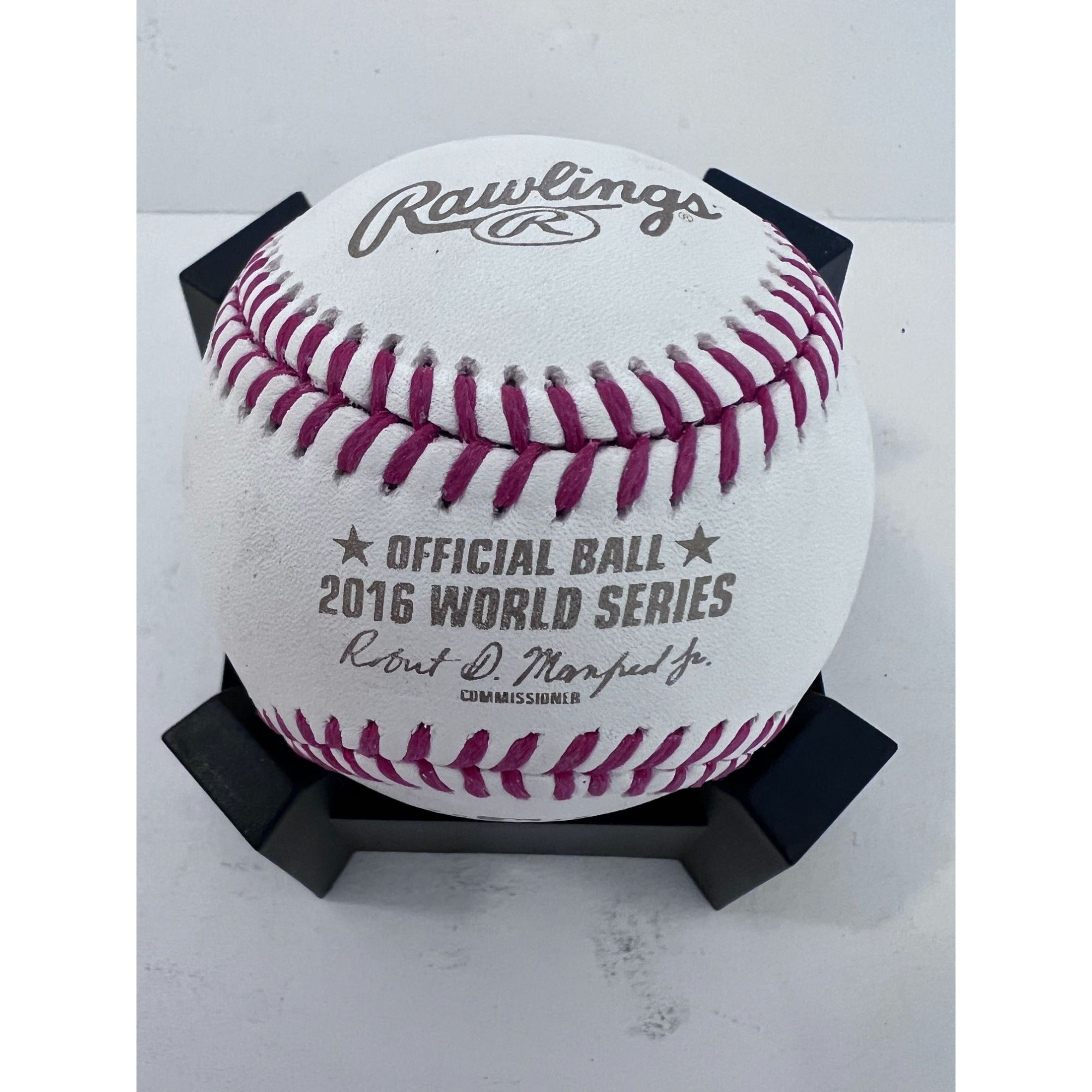 Chicago Cubs 2016 commemorative World Series Baseball Anthony Rizzo and Kris Bryant signed with proof