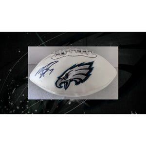 Philadelphia Eagles Michael Vick full size logo football signed
