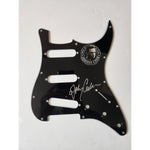 Load image into Gallery viewer, Johnny Cash the man in Black Fender Stratocaster electric pickguard signed with proof
