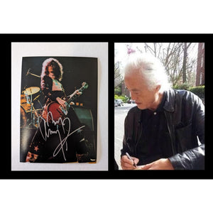 Jimmy Page Led Zeppelin 5x7 photograph signed with proof