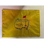 Load image into Gallery viewer, Arnold Palmer embroidered Masters Golf flag signed and inscribed with proof
