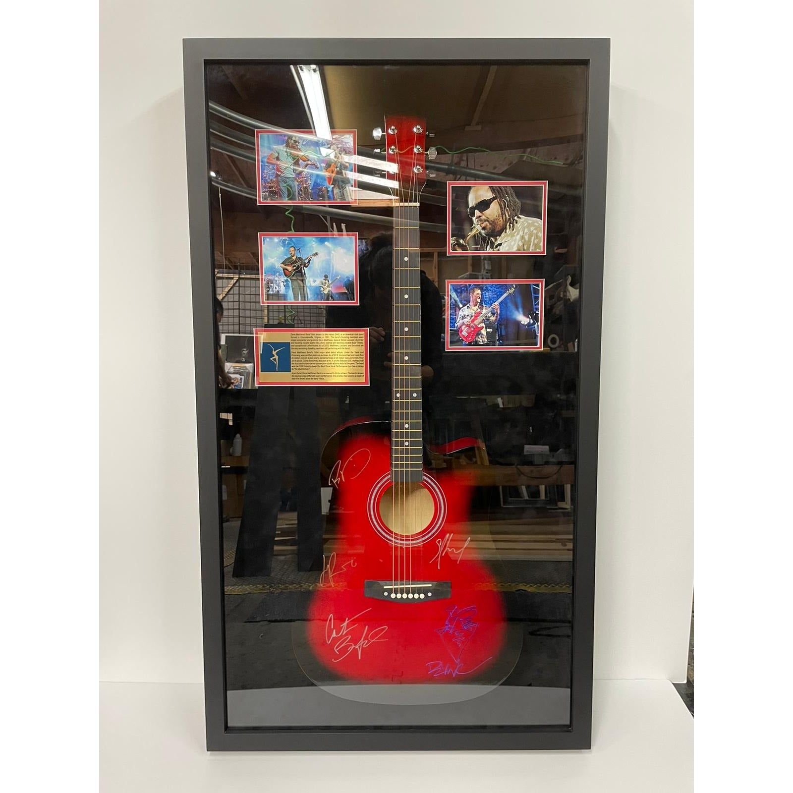 Creedence Clearwater Revial CCR John Fogerty, Stu Cook and Doug Clifford   telecaster electric guitar signed with proof