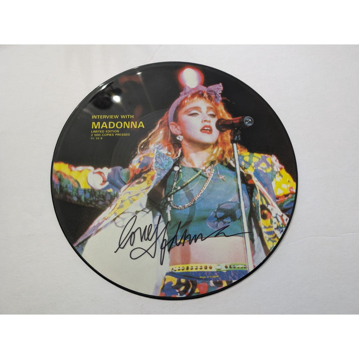 Madonna Louise Ciccone interview with Madonna limited edition original LP signed with proof