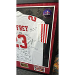 Load image into Gallery viewer, Christian McCaffrey San Francisco 49ers team signed jersey signed with proof
