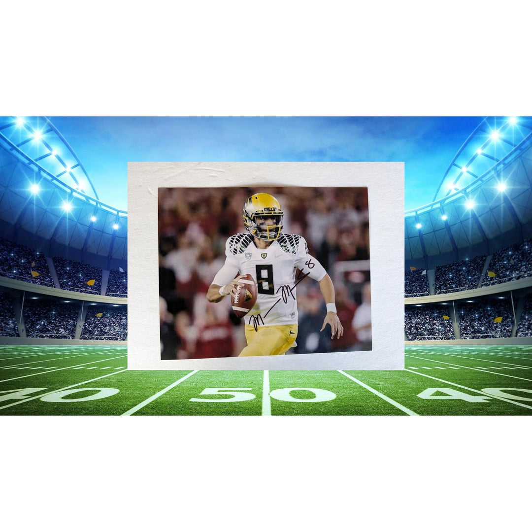 Marcus Mariota University of Oregon Ducks 8x10 photo signed Awesome Artifacts