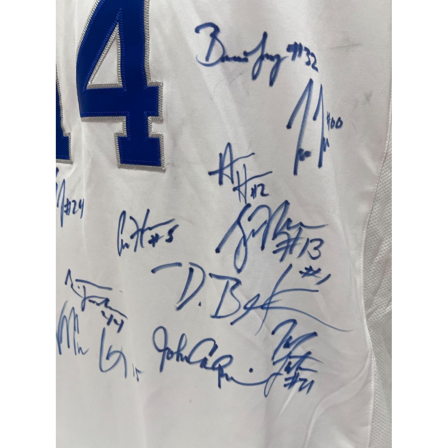 University of Kentucky John Calipari team signed jersey