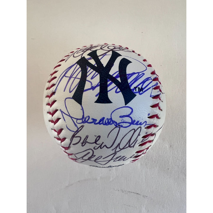 Derek Jeter Jorge Posada Mariano Rivera Bernie Williams Joe Torre New York Yankees Major League Rawlings Baseball signed with proof