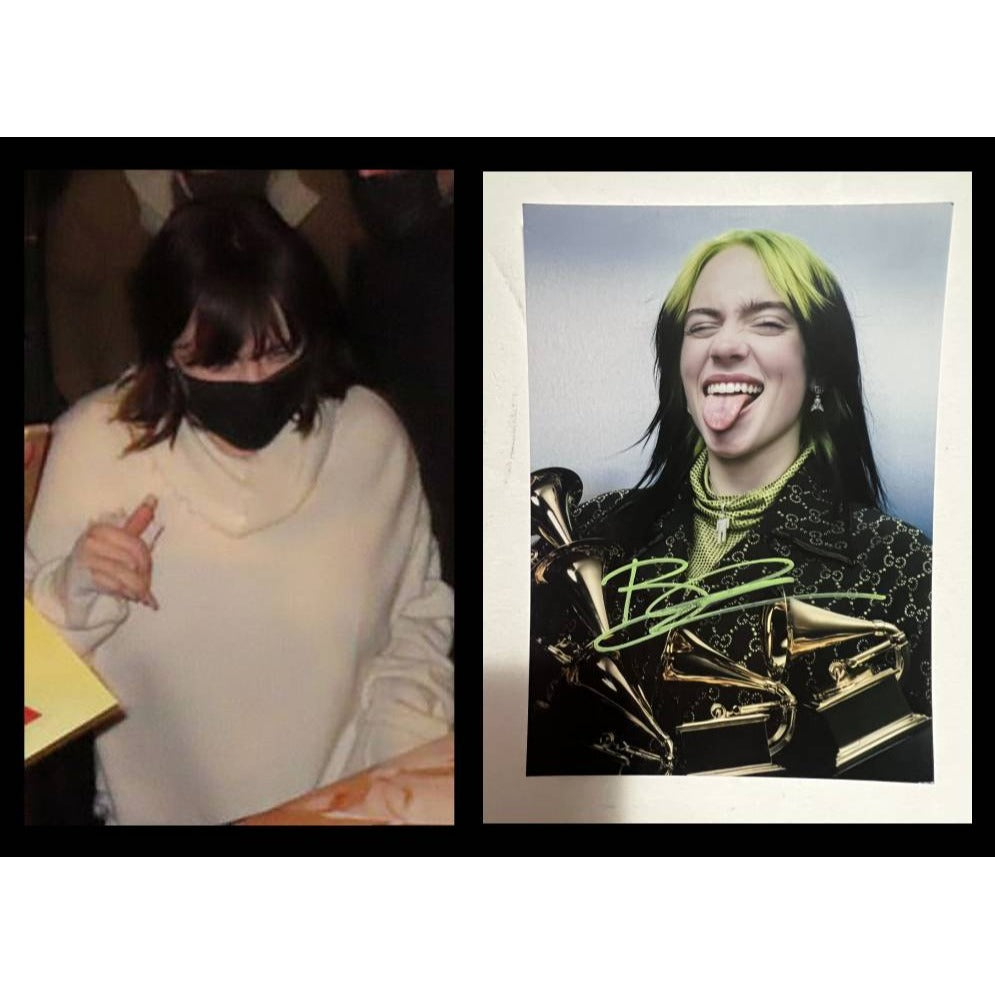 Billie Eilish 5x7 photo signed with proof