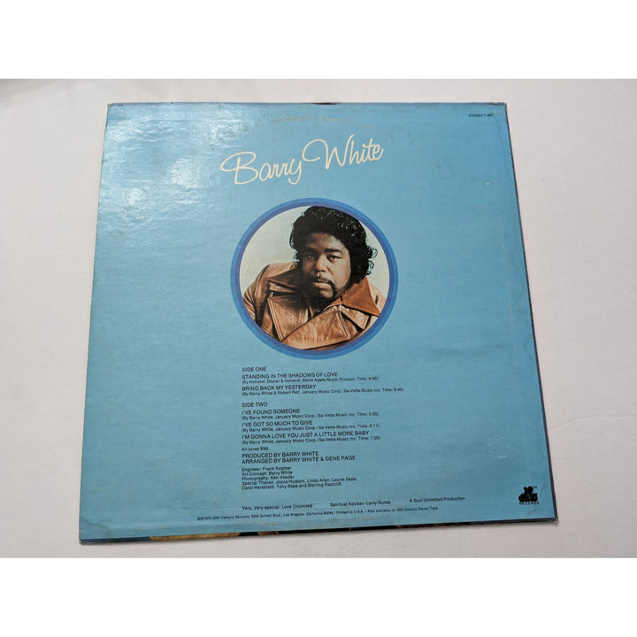 Barry White original LP I've got So Much To Give signed