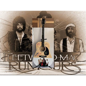 Fleetwood mac One of A kind 39' inch full size acoustic guitar signed with proof