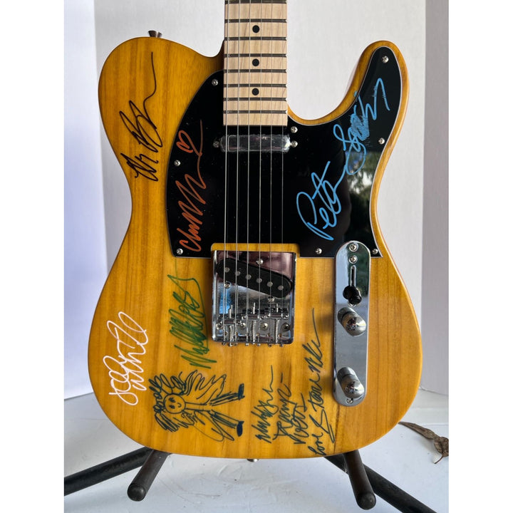 Fleetwood Mac Stevie Nicks Lindsey Buckingham Peter Greene Christie & Jon McVie Mick Fleetwood Telecaster full size electric guitar signed