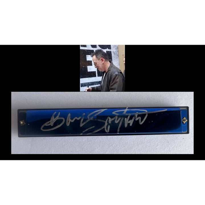 Bruce Springsteen harmonica signed with proof