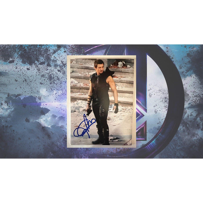 Jeremy Renner Hawkeye Avengers Age of Ultron 5x7 photo signed with proof