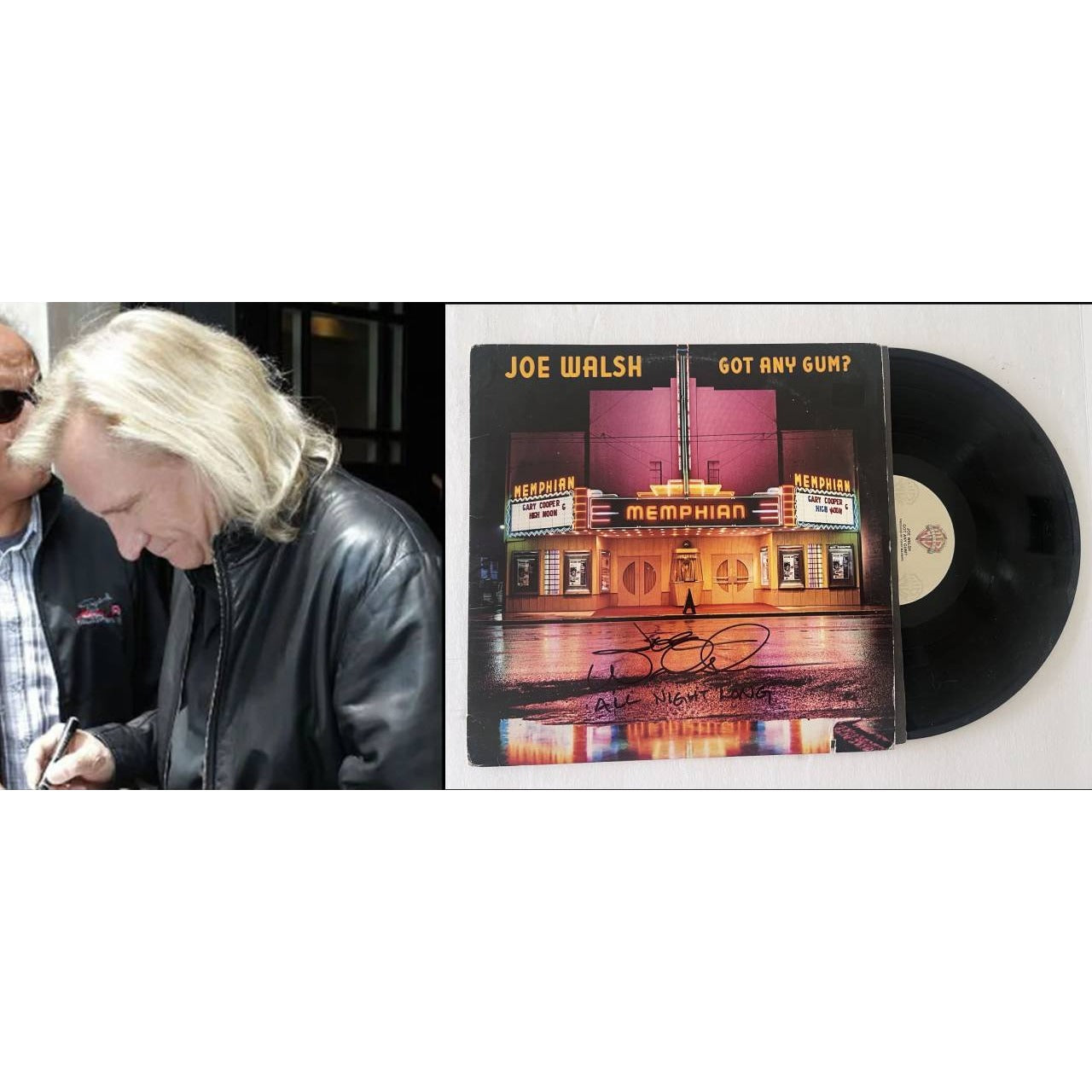 Joe Walsh Got Any Gum original lp signed