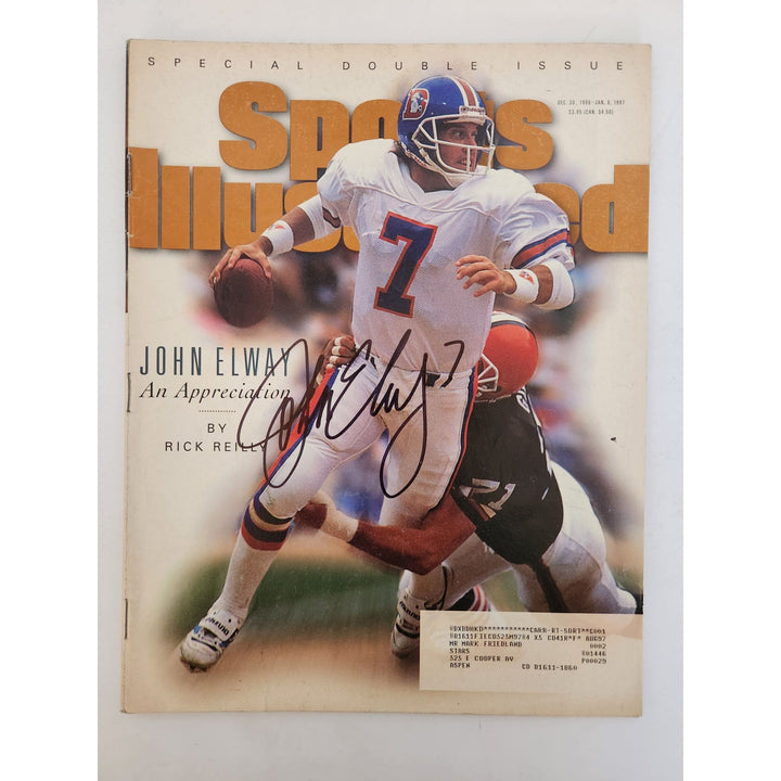 John Elway full Sports Illustrated magazine signed